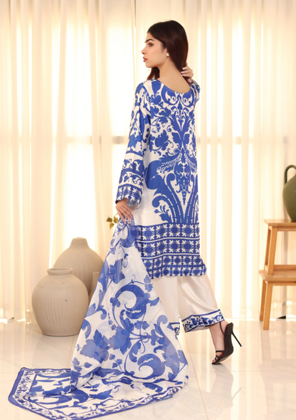 Blue Floral 2 Pc